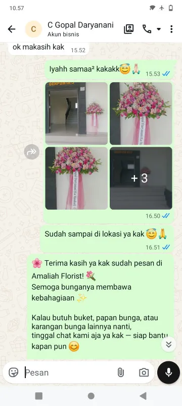 Pengiriman Karangan Bunga Daru Jambe